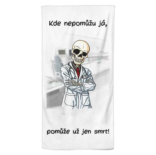 Osuška Pomůže už jen smrt (Velikost osušky: 100x170cm)