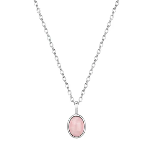 Brosway Něžný ocelový náhrdelník s růženínem Essential BNL131