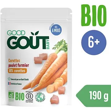 Good Gout BIO Mrkev s farmářským kuřátkem (190 g) (3770002327012)