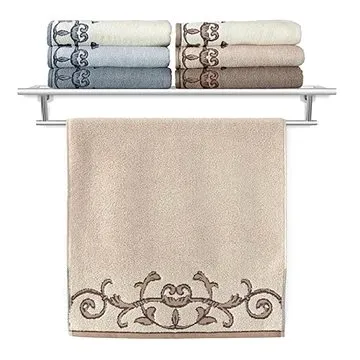 Veba Ručník Terry Barocco 034/08 béžová 50×100 cm (040001-0001OBAROI)