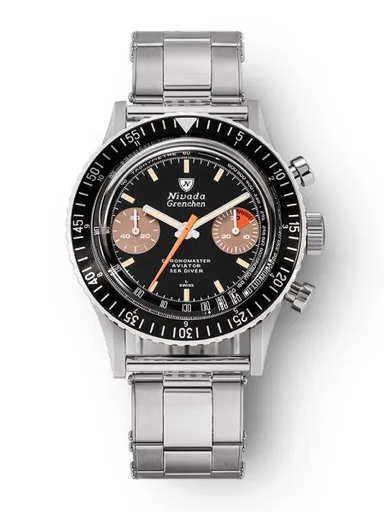 Nivada Grenchen Chronomaster Orange Boy Inter. Bezel - Manual - Oyster