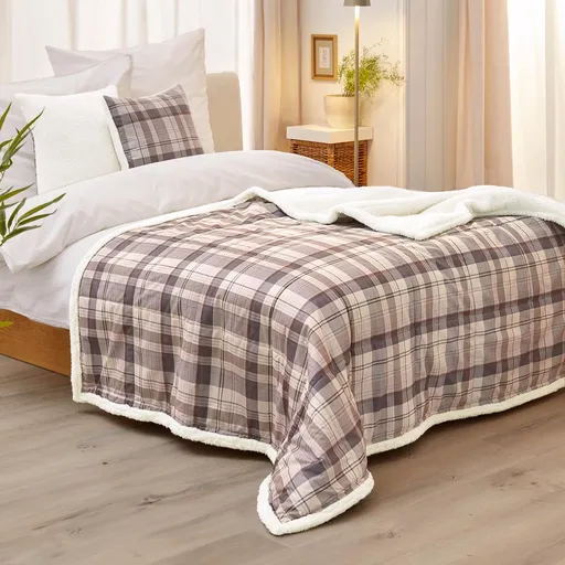 Die moderne Hausfrau Luxusní oboustranná plyšová deka, 180 x 130 cm