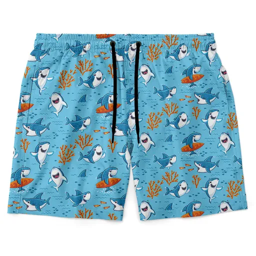 Pánské plavky short – Žraloci (Velikost: XL)