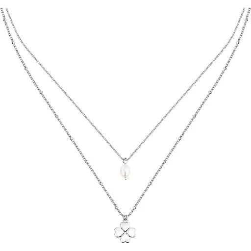 La Petite Story Pozlacený dámský náhrdelník se čtyřlístkem Friendship LPS10ARR108