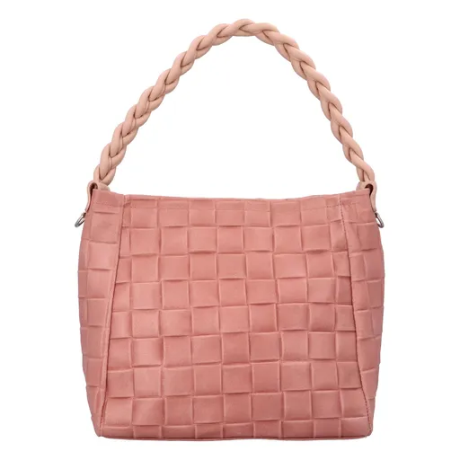 Dámská kožená kabelka Delami Chiara - růžová