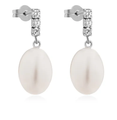 Brilio Okouzlující zlaté náušnice s perlami 14/957.821/3ZIR