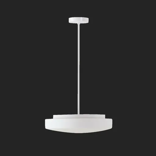 OSMONT EDN54104 EDNA P4 závěsné skleněné svítidlo bílá IP40 2x75W E27