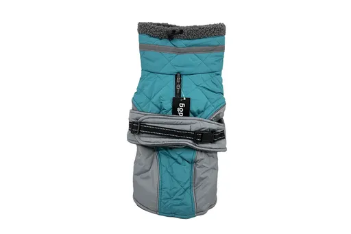 Vsepropejska Kairo zimní bunda pro psa s kožichem Barva: Tyrkysová, Délka zad (cm): 45, Obvod hrudníku: 44 - 62 cm