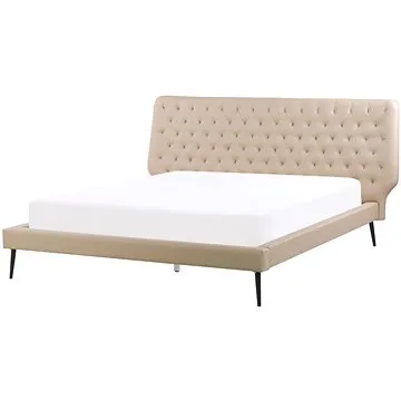 BELIANI eko kožená 160 × 200 cm béžová ESSONNE (beliani_203499)