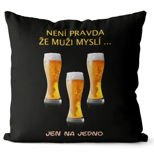 Polštář Na jedno (Velikost: 40 x 40 cm)