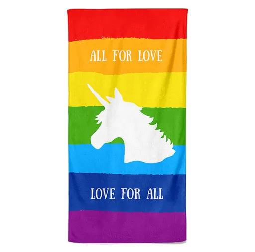 Osuška LGBT Unicorn (Velikost osušky: 100x170cm)