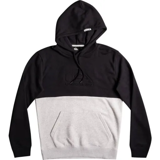Quiksilver EMBOSS HOOD Pánská mikina, černá, velikost