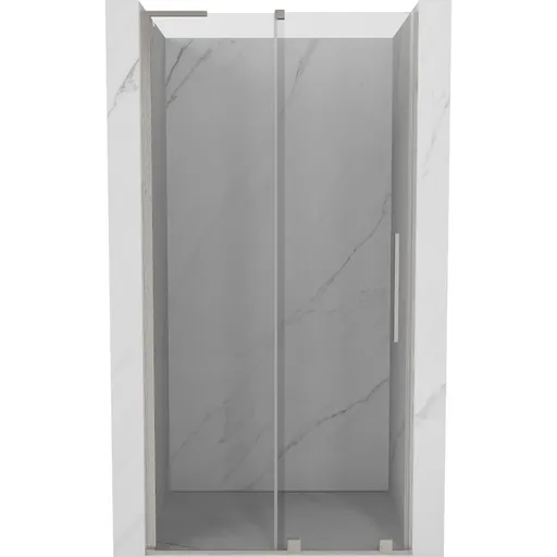 MEXEN/S Velar L posuvné sprchové dveře 110, transparent, nikl kartáčovaný 871-110-003-01-97