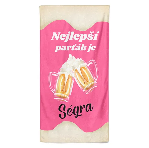 Osuška Ségra je nejlepší parťák (Velikost osušky: 100x170cm)