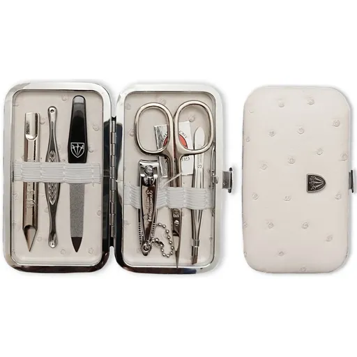 Kellermann dámská sada na manikúru 7412 P N vzor pštrosí kůže, béžová