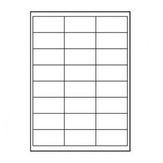 Logo etikety 66mm x 33.8mm, A4, matné, bílé, 24 etiket, 140g/m2, baleno po 10 ks, pro inkoustové a laserové tiskárny