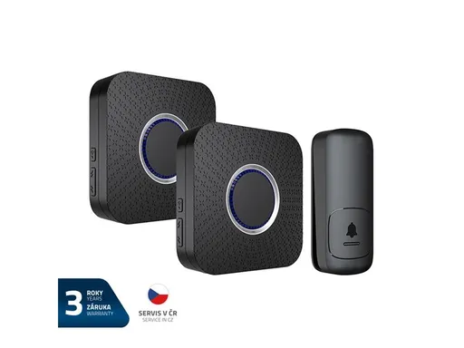 Zvonek bezdrátový GETI GWDK208B kinetický sada