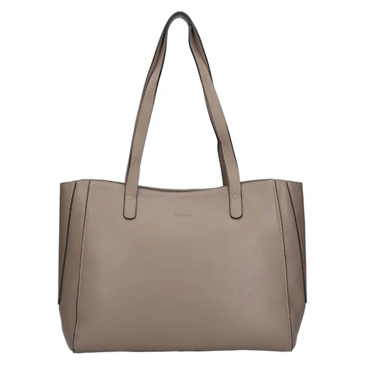 Elegantní dámská kožená kabelka Katana Petti - šedá