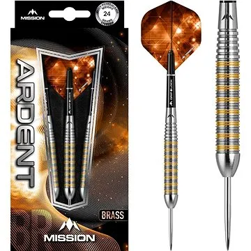 Šipky Mission steel Ardent M2 24g, brass (18013)