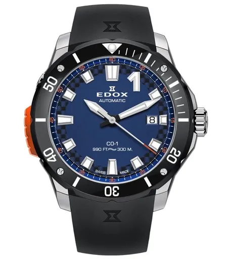 EDOX CO-1 Date Automatic 80137-3NO-CABUN