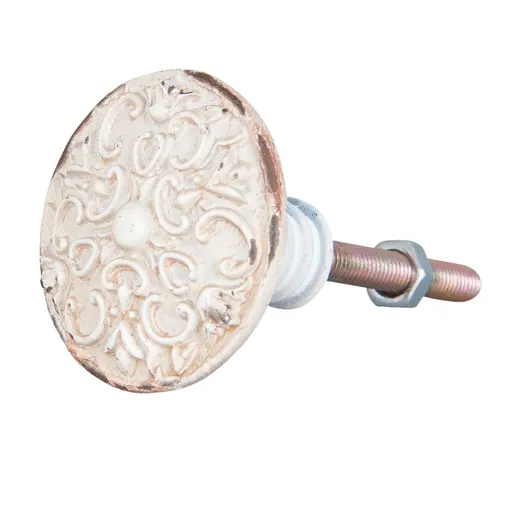 Vintage úchytka ornament - Ø 3*2 cm Clayre & Eef