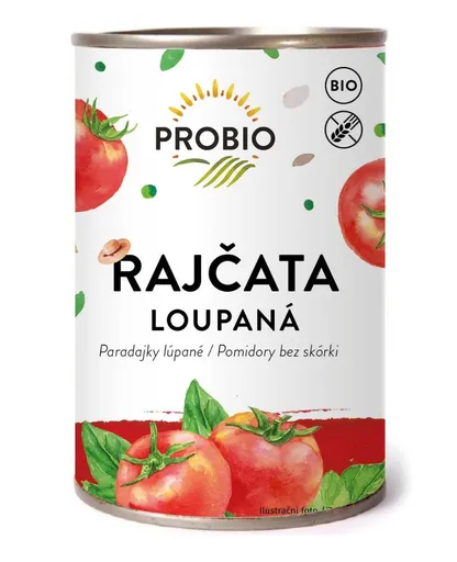 PROBIO Rajčata loupaná sterilovaná BIO 400 g
