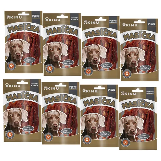 Akinu MASÍČKA Kachní prsíčka pamlsek pro psy 8 x 75 g