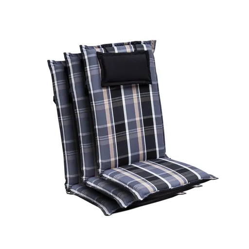 Blumfeldt Elbe, čalouněná podložka, podložka na židli, podložka na vyšší polohovací křeslo, na zahradní židli, dralon, 50 × 120 × 8 cm