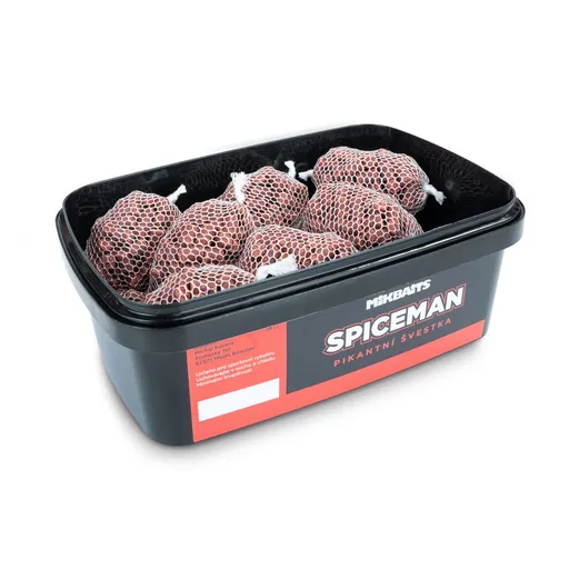 Mikbaits PVA Bomb Spiceman 15ks - Pikantní Švestka,Mikbaits PVA Bomb Spiceman 15ks - Pikantní Švestka
