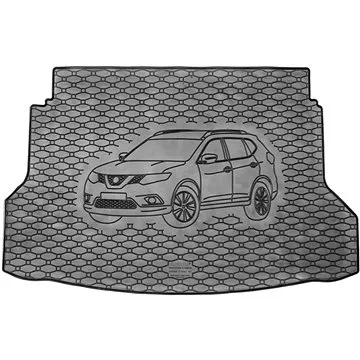 ACI NISSAN X-trail 13- gumová vložka do kufru s ilustrací vozu černá (horní poloha) (3372X02C)