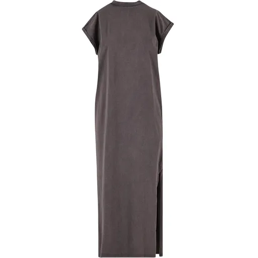 Build Your Brand Dámské dlouhé vintage šaty - Magnet | XL