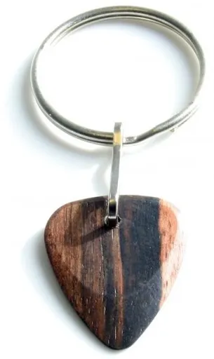 Timber Tones Macassar Ebony Pick Keyring
