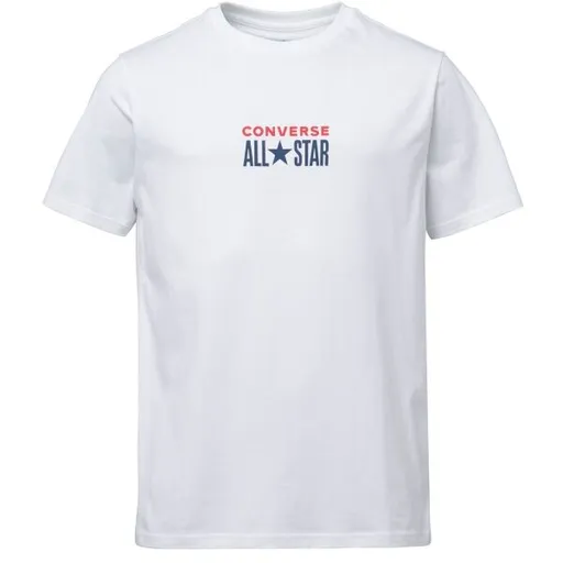 Converse CTAS TAG TEE Pánské tričko, bílá, velikost
