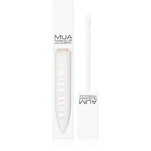 MUA Makeup Academy Rose Balm pečující lesk na rty s vitamínem E 6.5 ml