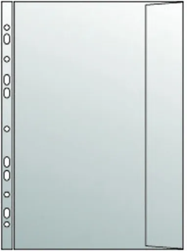 Obal A4 s klopou čirý eurozávěs PP krupička 120mi 10ks