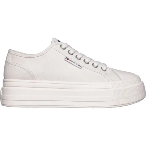Tommy Hilfiger TJW FOXING FLATFORM Dámské tenisky, bílá, velikost
