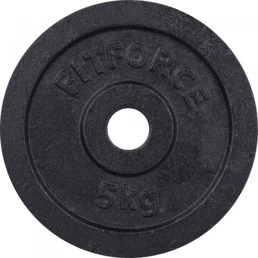 Fitforce PLB 5 KG x 30 MM Nakládací kotouč, černá, velikost 5 KG
