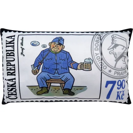 MÚ Brno Polštář 43x25cm Švejk známka