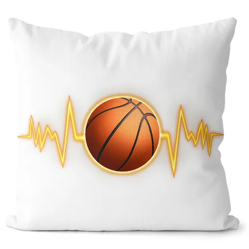 Polštář Basketbalový puls (Velikost: 55 x 55 cm)
