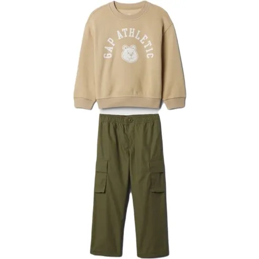 GAP BABY Dětský set, khaki, velikost 4Y
