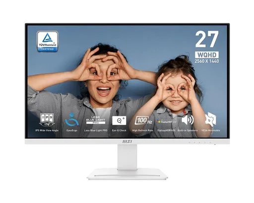 MSI Pro/MP273QW E2/27"/IPS/QHD/100Hz/1ms/White/2R