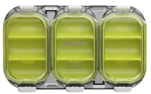 Daiwa vodotěsná krabička waterproof sealed unit case 900 zelená - 9 přihrádek