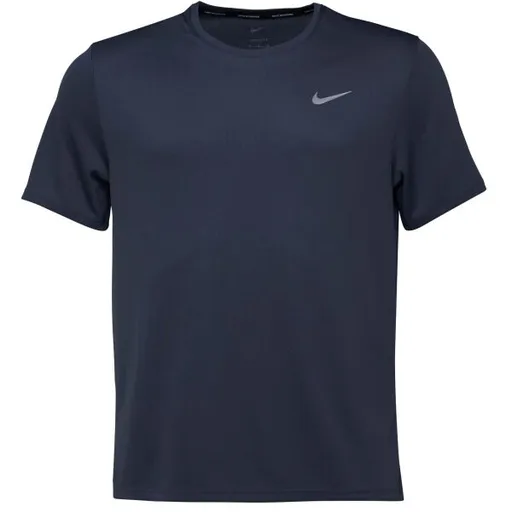 Nike DRI-FIT MILER Pánské tréninkové tričko, tmavě modrá, velikost
