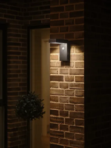 NORDLUX ALYA venkovní nástěnné solární svítidlo černá 2118231003