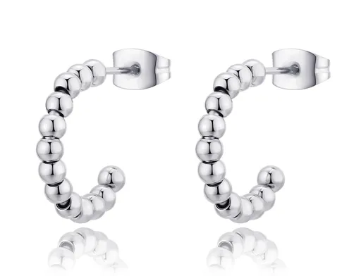 S'Agapõ Kruhové náušnice z oceli Chunky SHK37