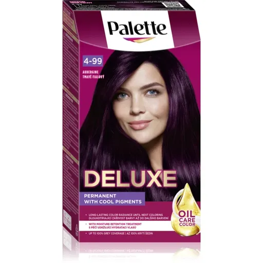 Schwarzkopf Palette Deluxe permanentní barva na vlasy odstín 4-99 880 Tmavě fialový 1 ks