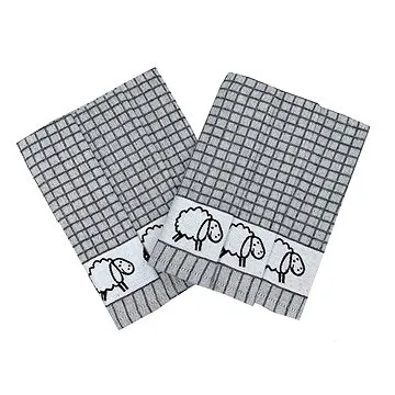 Svitap Utěrka Ba extra savá Ovečky bordura - 3 ks (040500-CAJSOU006A)