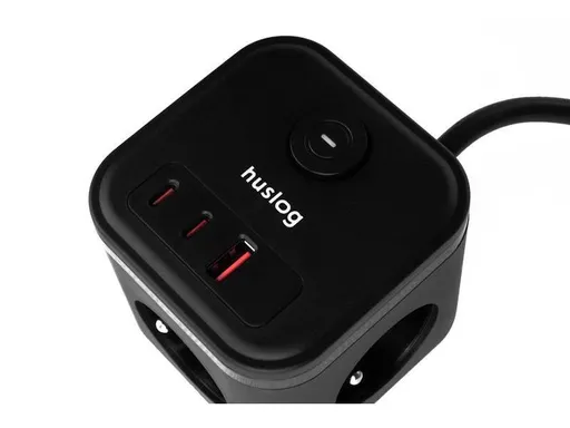 Prodlužovací kabel HUSLOG 20W Black 1,5m