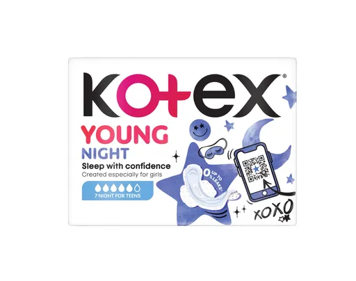 Kotex YOUNG Night vložky 7 ks