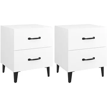 Noční stolky 2 ks bílé 40 × 35 × 47,5 cm (811989)